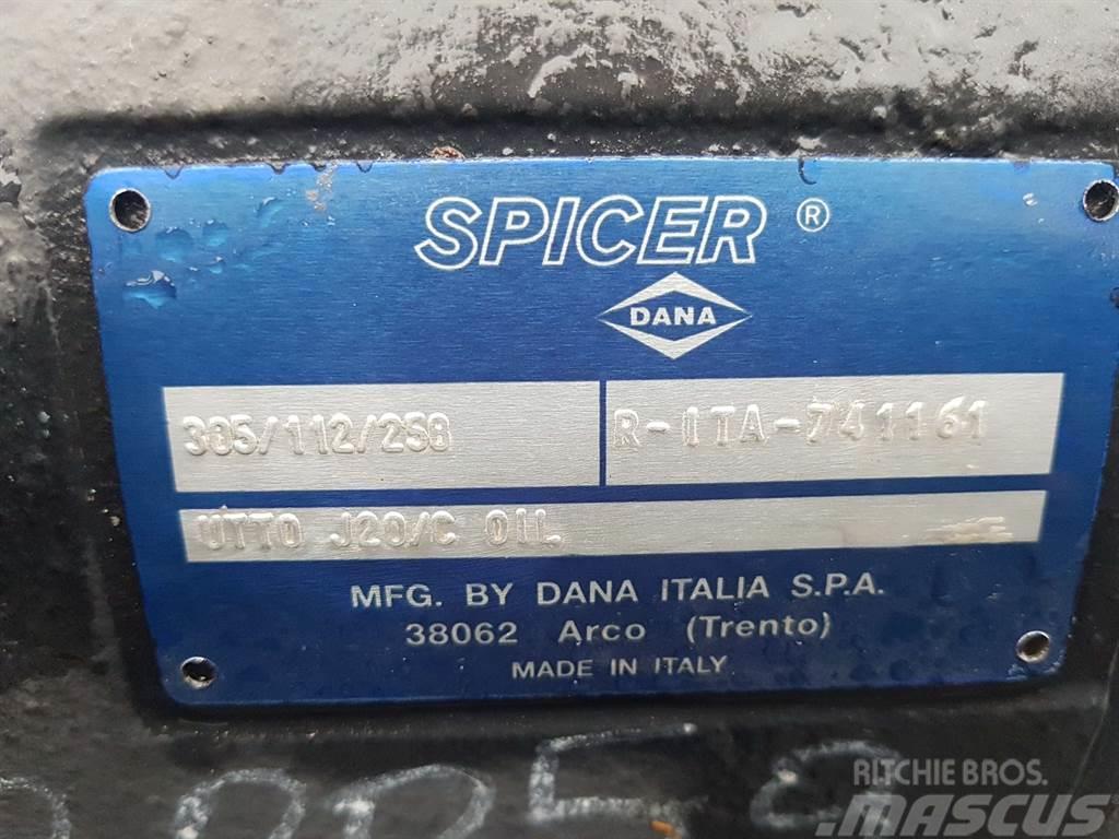 Fantuzzi SF60-EF1200-Spicer Dana 305/112/258-Axle/Achse/As Aksler
