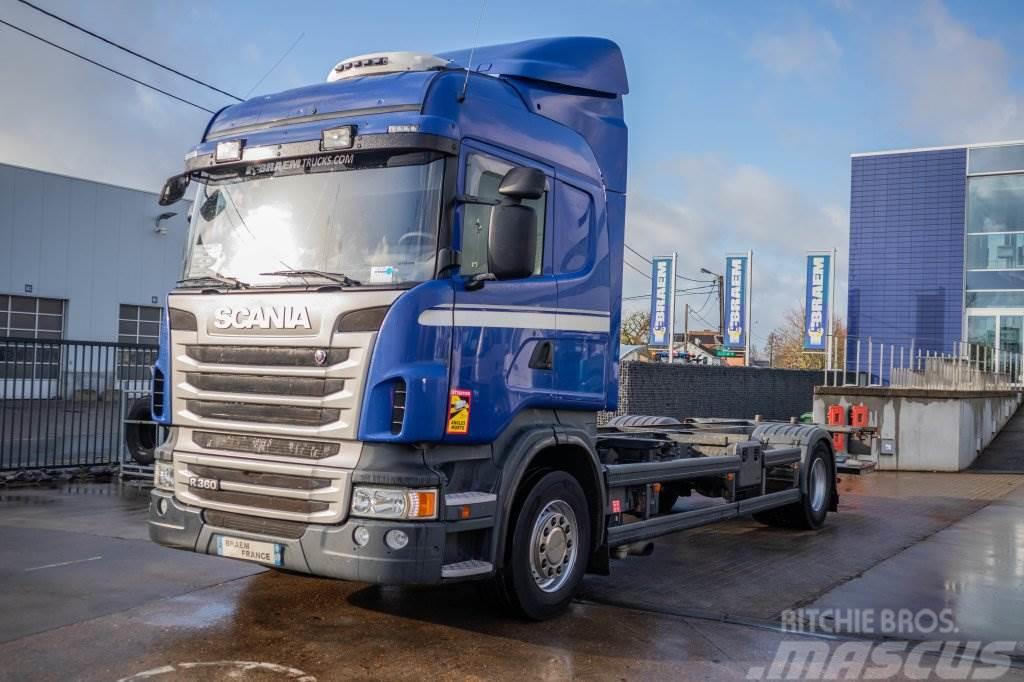 Scania R360+E5+INTARDER+DHOLLANDIA Kabelløft lastebiler