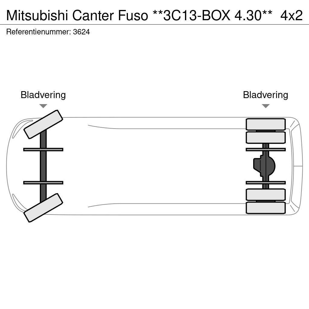 Mitsubishi Canter Fuso **3C13-BOX 4.30** Andre varebiler