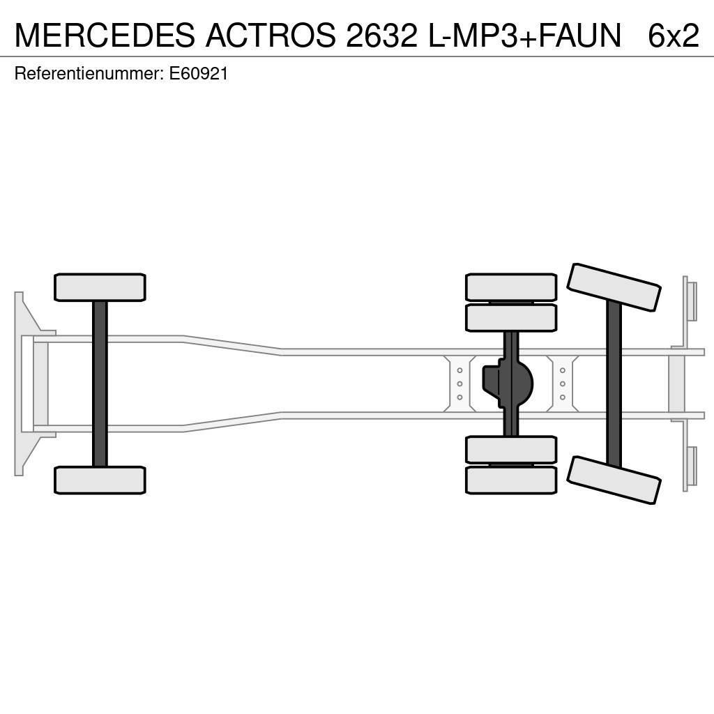Mercedes-Benz ACTROS 2632 L-MP3+FAUN Renovasjonsbil