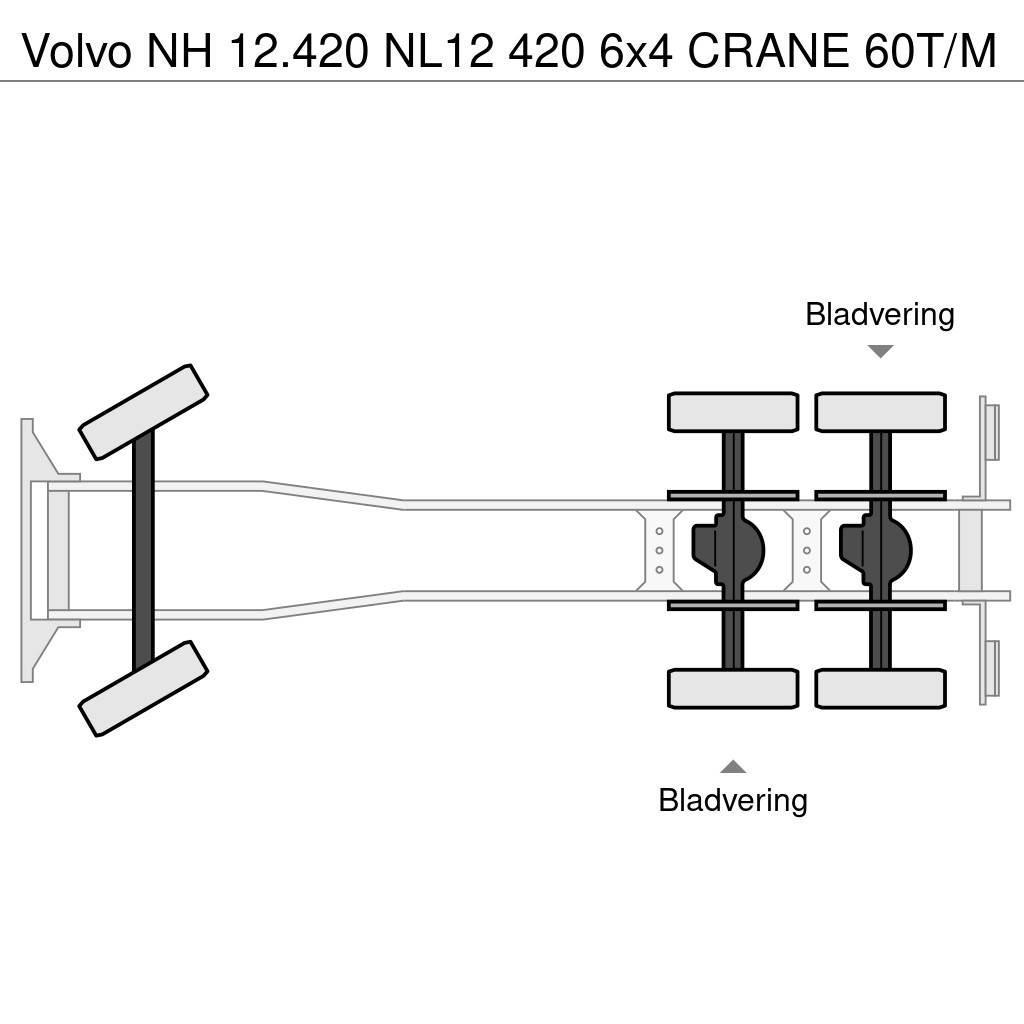 Volvo NH 12.420 NL12 420 6x4 CRANE 60T/M Allterreng kraner