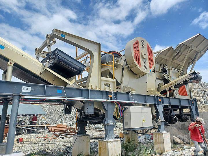Liming NK75J mobile jaw crusher with cone crusher Mobile knuseverk