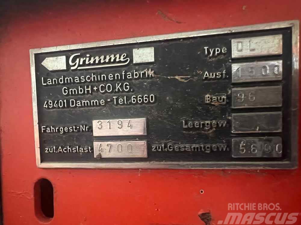 Grimme DL1500 Potetopptakere