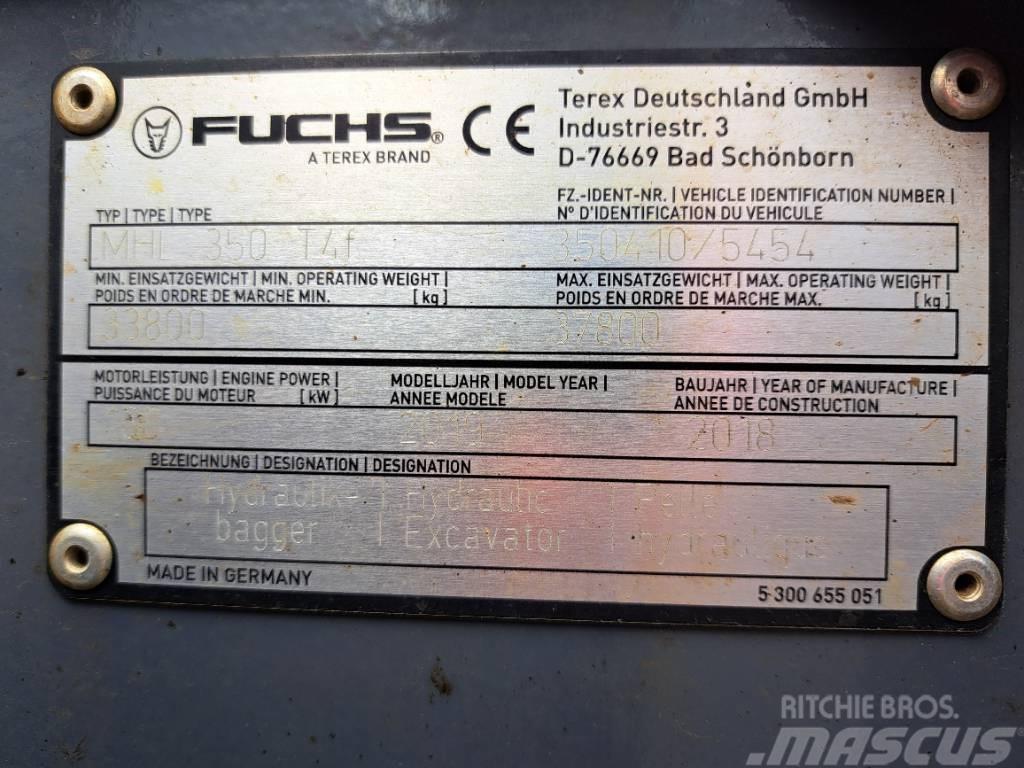 Fuchs MHL350F Gravemaskiner for avfallshåndtering