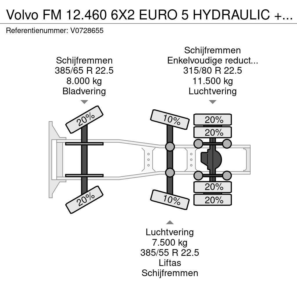 Volvo FM 12.460 6X2 EURO 5 HYDRAULIC + i-Shift APK Trekkvogner