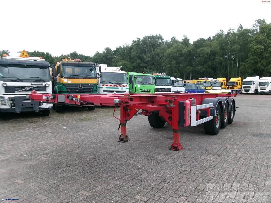 Asca 3-axle container trailer 20-30 ft Containerchassis Semitrailere