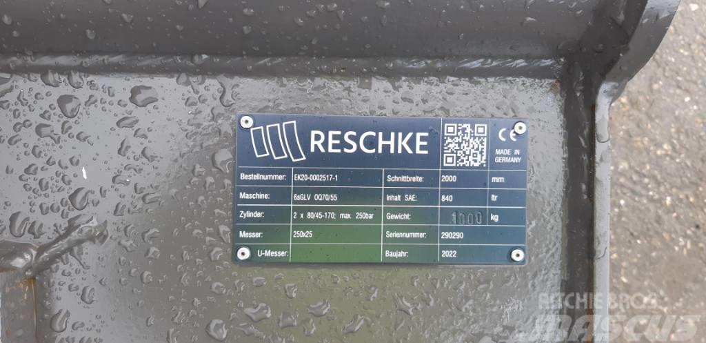 Reschke Grabenräumlöffel OQ70/55-2000mm A#5842 Traktorgravere