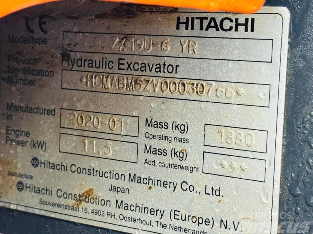 Hitachi ZX 19 U-6 YR Minigravere <7t
