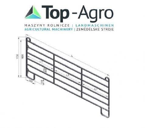 Top-Agro Partition wall door or panel HAP 240 NEW! Fôrutlegger