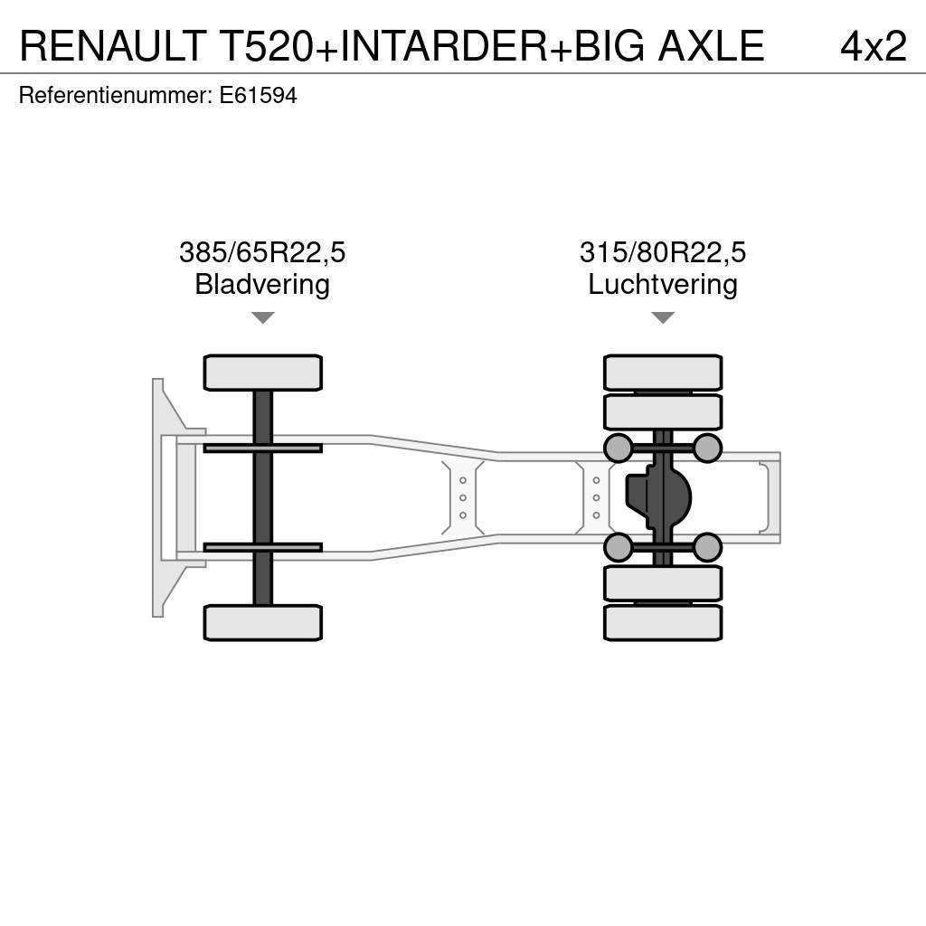 Renault T520+INTARDER+BIG AXLE Trekkvogner