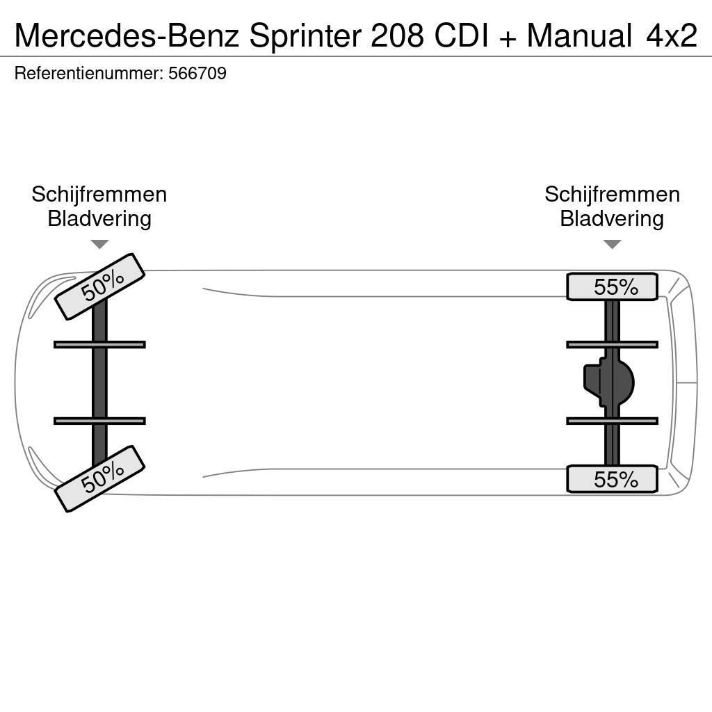 Mercedes-Benz Sprinter 208 CDI + Manual Lette lastebiler