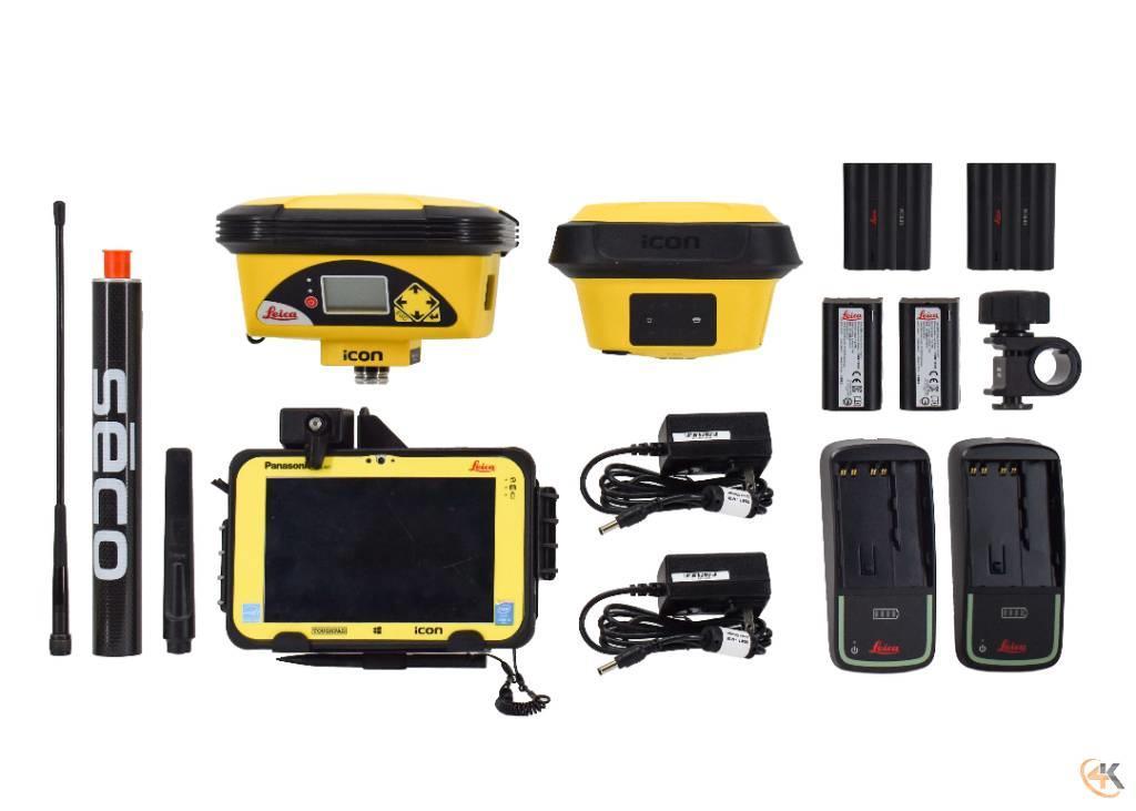 Leica iCG60 iCG70 450-470Mhz Base/Rover GPS w/ CC80 iCON Andre komponenter