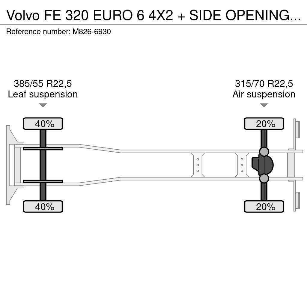 Volvo FE 320 EURO 6 4X2 + SIDE OPENING + LIFT ZEPRO Skapbiler