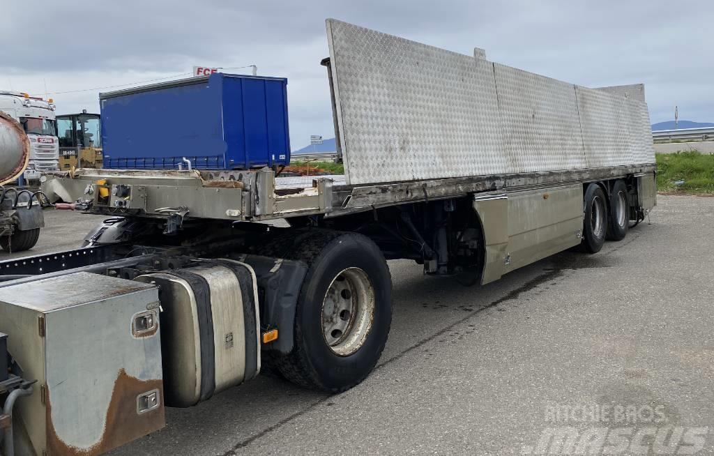 Asca S222CL EXTENSIBLE LATERALEMENT Semi-trailer med Containerramme
