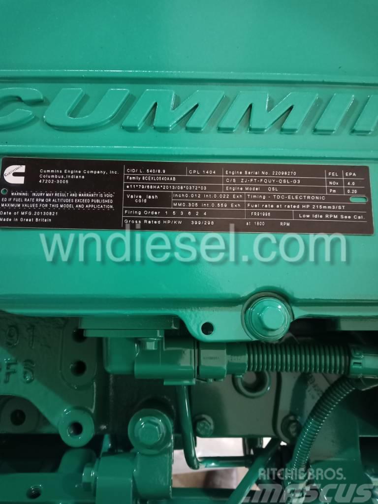 Cummins diesel engine QSL9-G3 CPL1404 Motorer