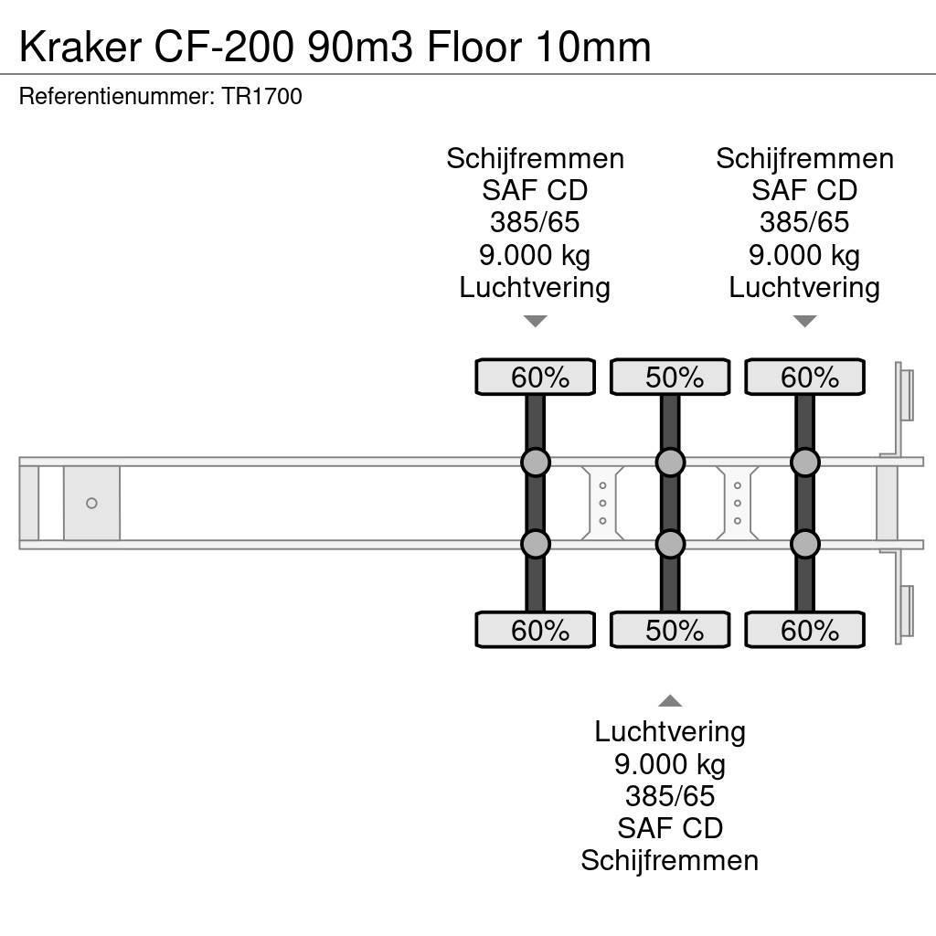 Kraker CF-200 90m3 Floor 10mm Walking floor - semi