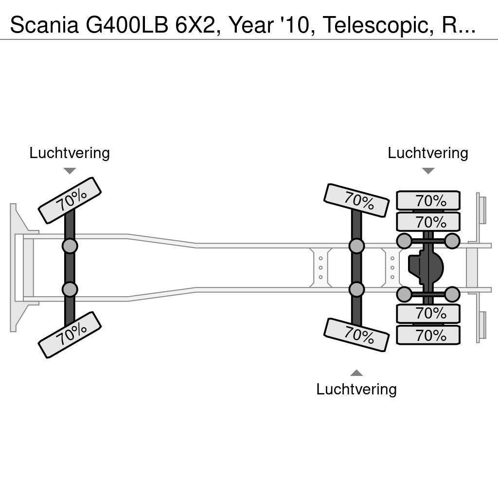 Scania G400LB 6X2, Year '10, Telescopic, Remote control! Liftdumper biler