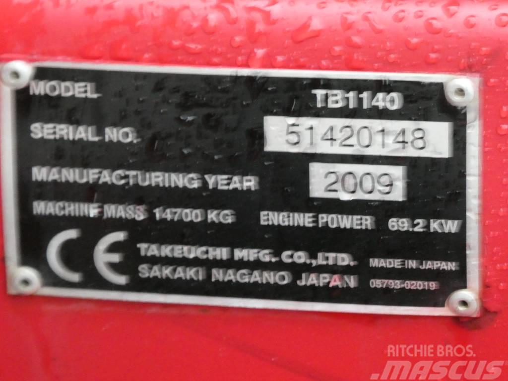 Takeuchi TB1140 + Palfinger PK 7501 + ENGCON Beltegraver