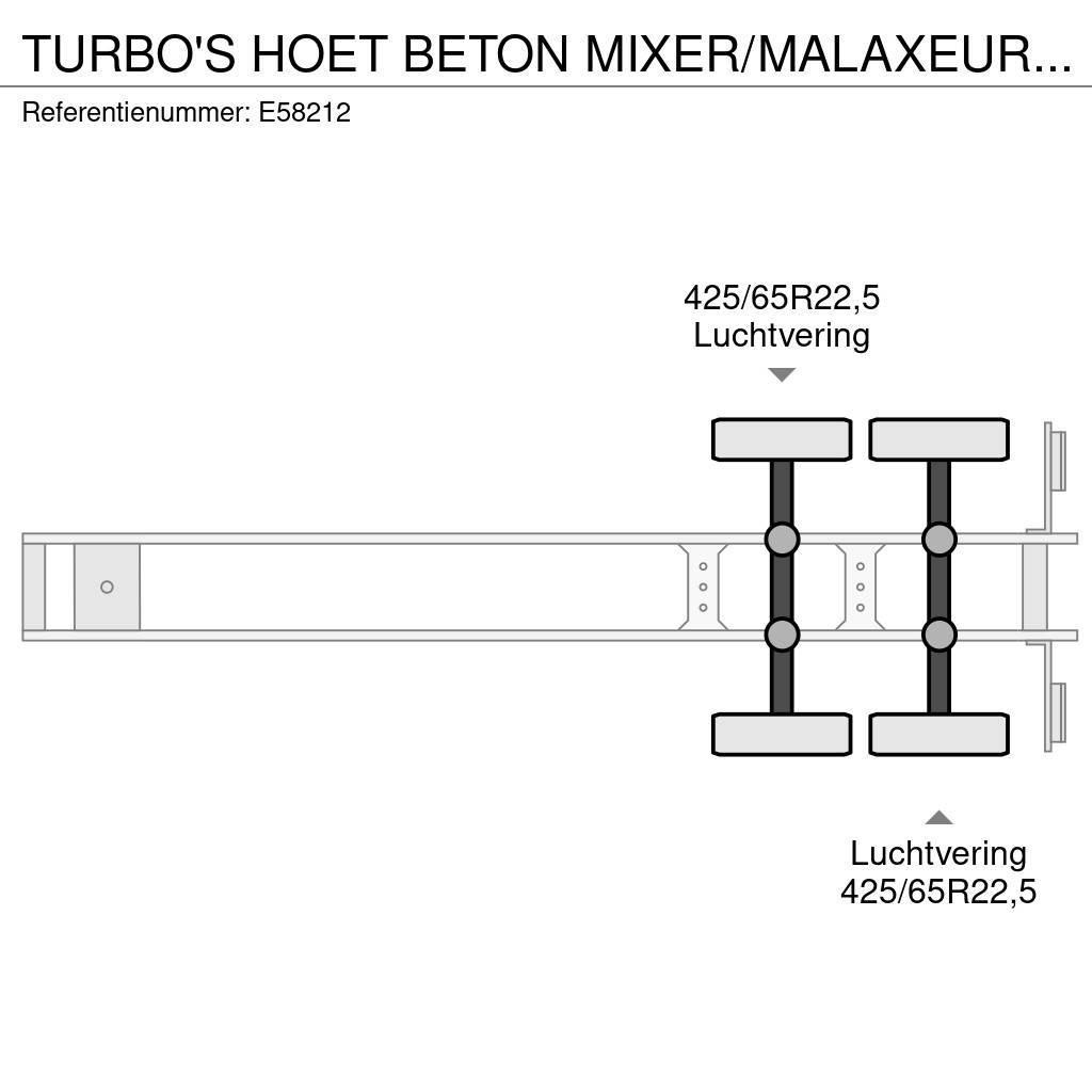  TURBO'S HOET BETON MIXER/MALAXEUR/MISCHER 10M3 +MO Andre semitrailere