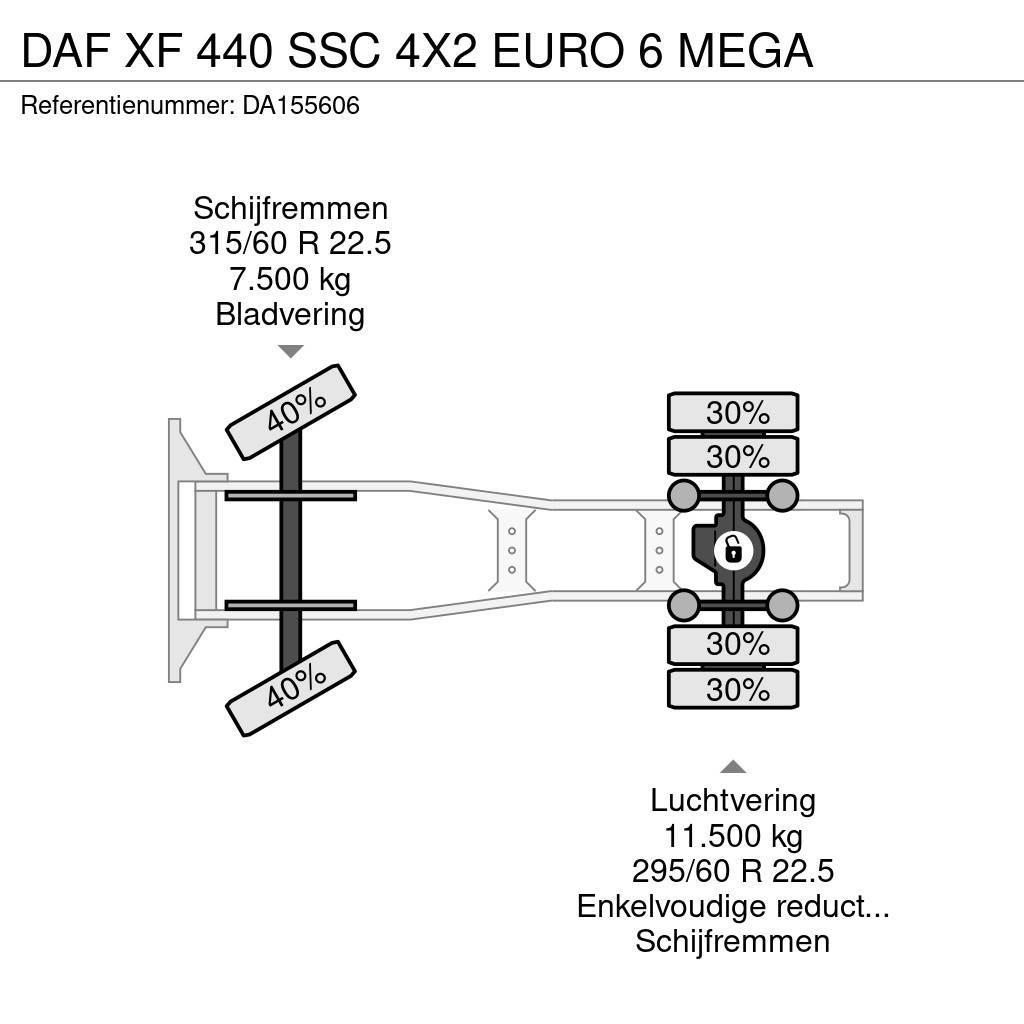 DAF XF 440 SSC 4X2 EURO 6 MEGA Trekkvogner