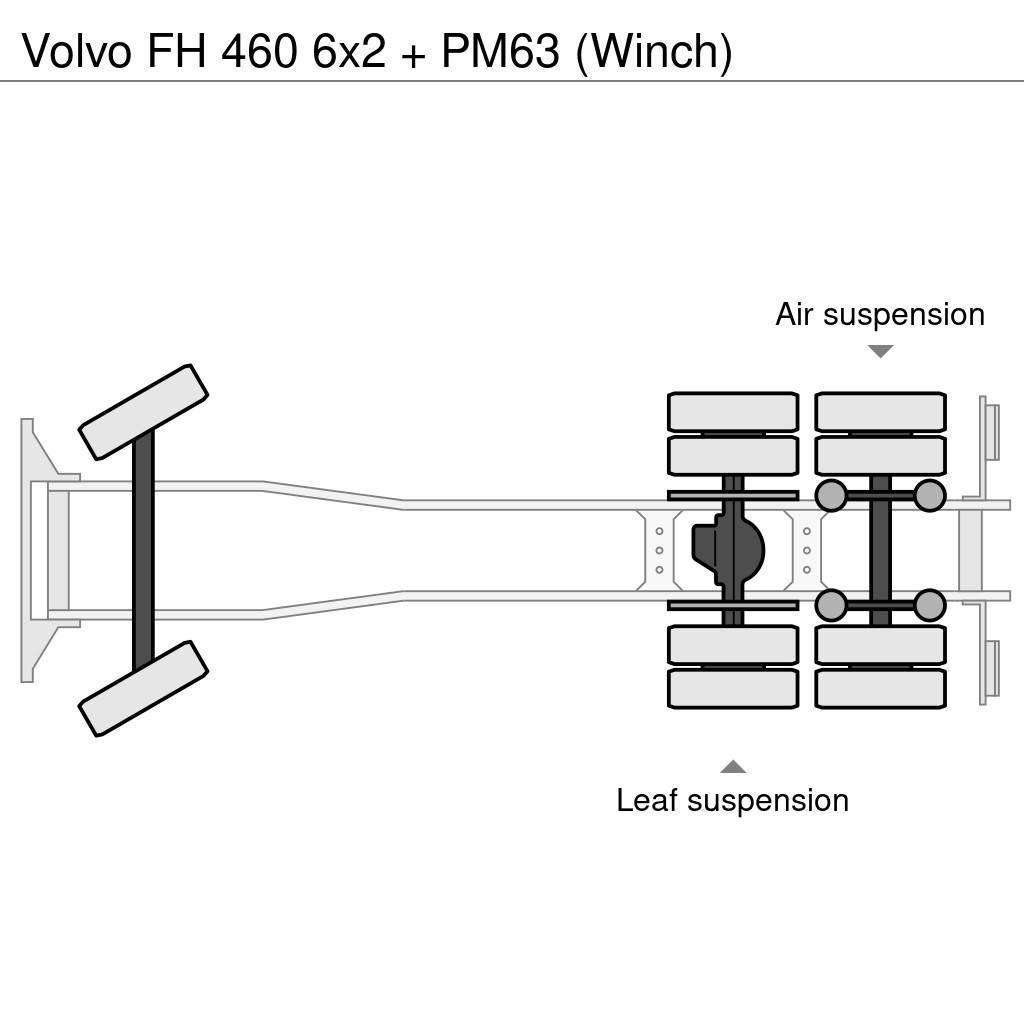 Volvo FH 460 6x2 + PM63 (Winch) Allterreng kraner