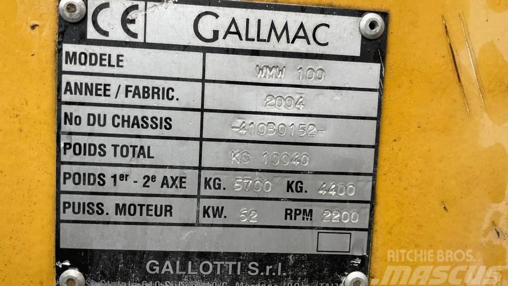 Gallmac WMW 100 Hjulgravere