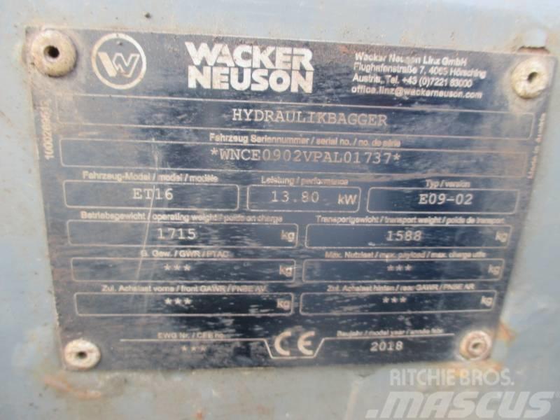 Wacker Neuson ET16 Minigravere <7t