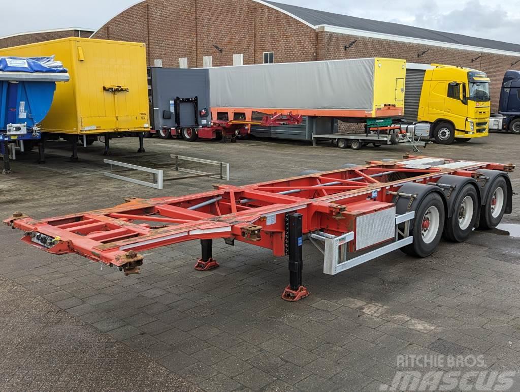  TURBO'S HOET SC33AA 3-Assen BPW - Lift Axle - Disc Containerchassis Semitrailere