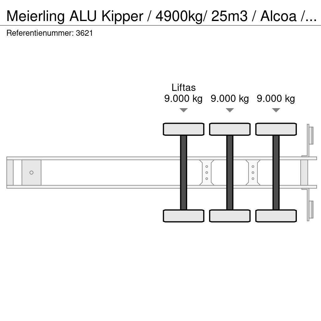 Meierling ALU Kipper / 4900kg/ 25m3 / Alcoa / APK 26-05-2024 Tippsemi