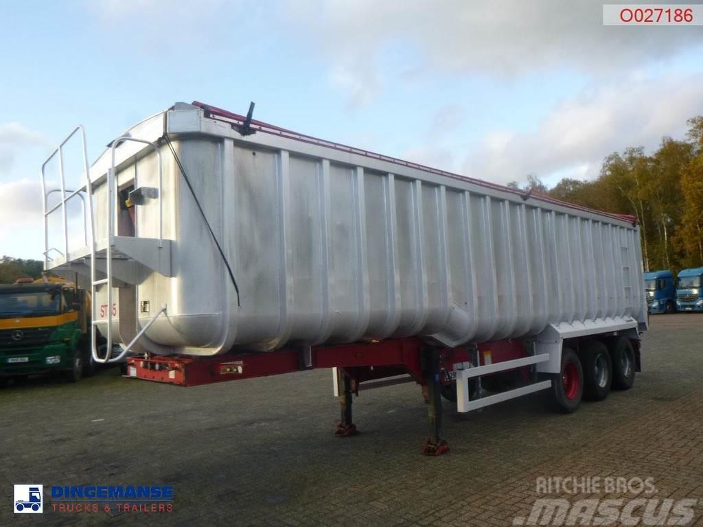 Montracon Tipper trailer alu 53.6 m3 + tarpaulin Tippsemi