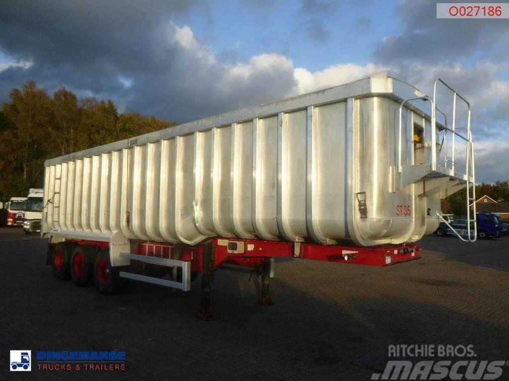 Montracon Tipper trailer alu 53.6 m3 + tarpaulin Tippsemi