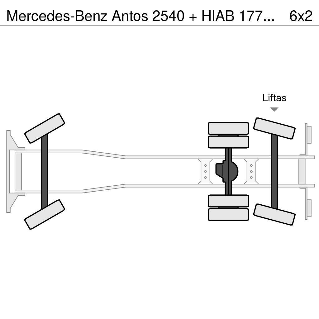 Mercedes-Benz Antos 2540 + HIAB 177K Pro/Hipro Allterreng kraner