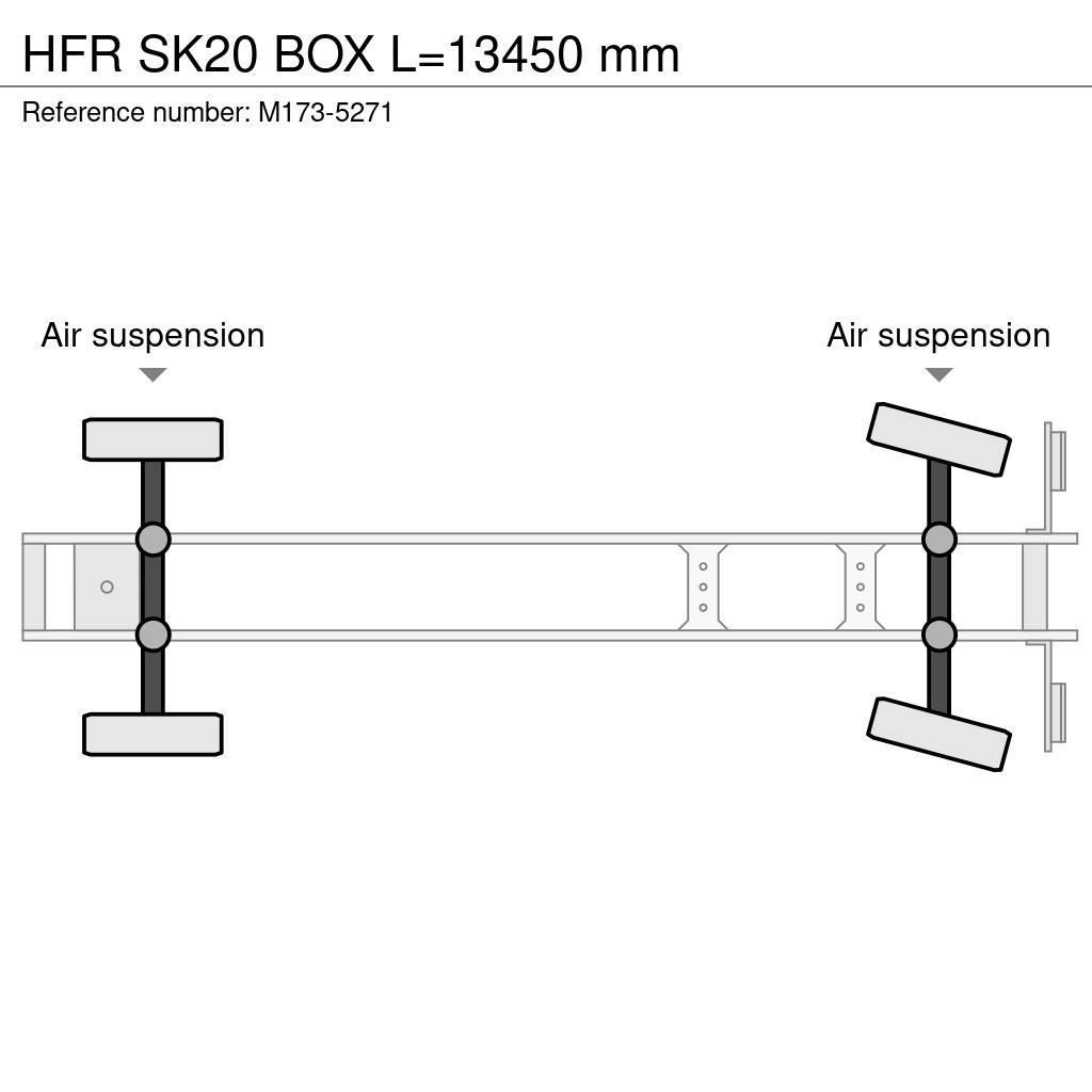 HFR SK20 BOX L=13450 mm Lettisolert skaptrailer
