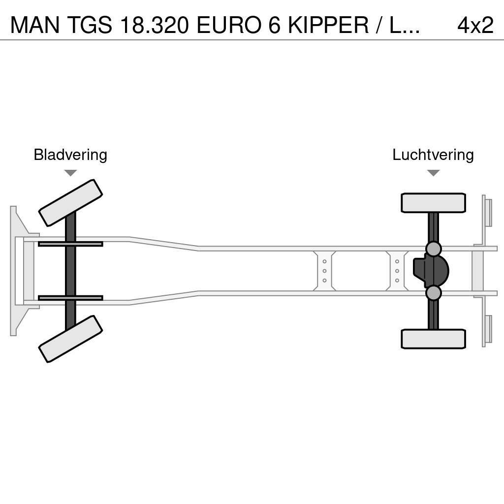 MAN TGS 18.320 EURO 6 KIPPER / LOW KM / 2 ZIJDIGE KIPP Tippbil