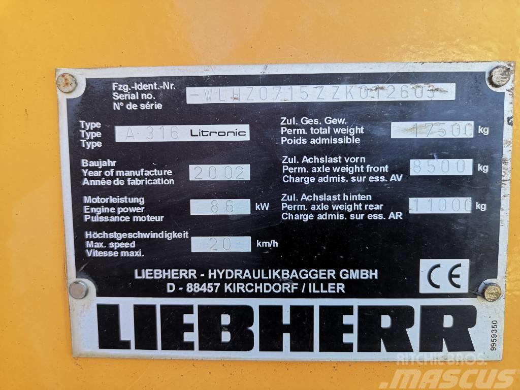 Liebherr A 316 Litronic Hjulgravere