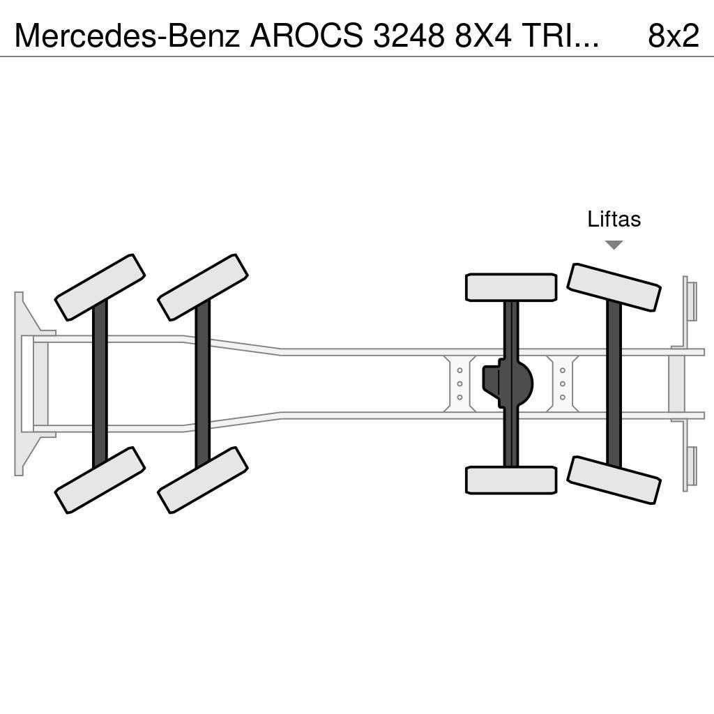 Mercedes-Benz AROCS 3248 8X4 TRIDEM HAAKSYSTEEM + FASSI F365RA K Krokbil