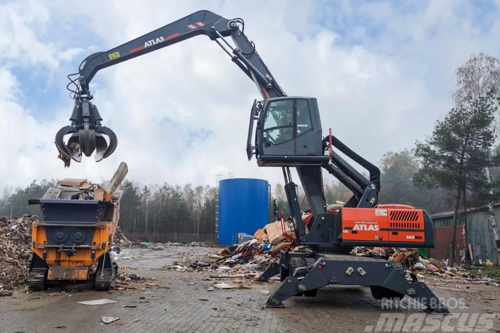 Atlas 250MH MASZYNA PRZEŁADUNKOWA MATERIAL HANDLER Gravemaskiner for avfallshåndtering