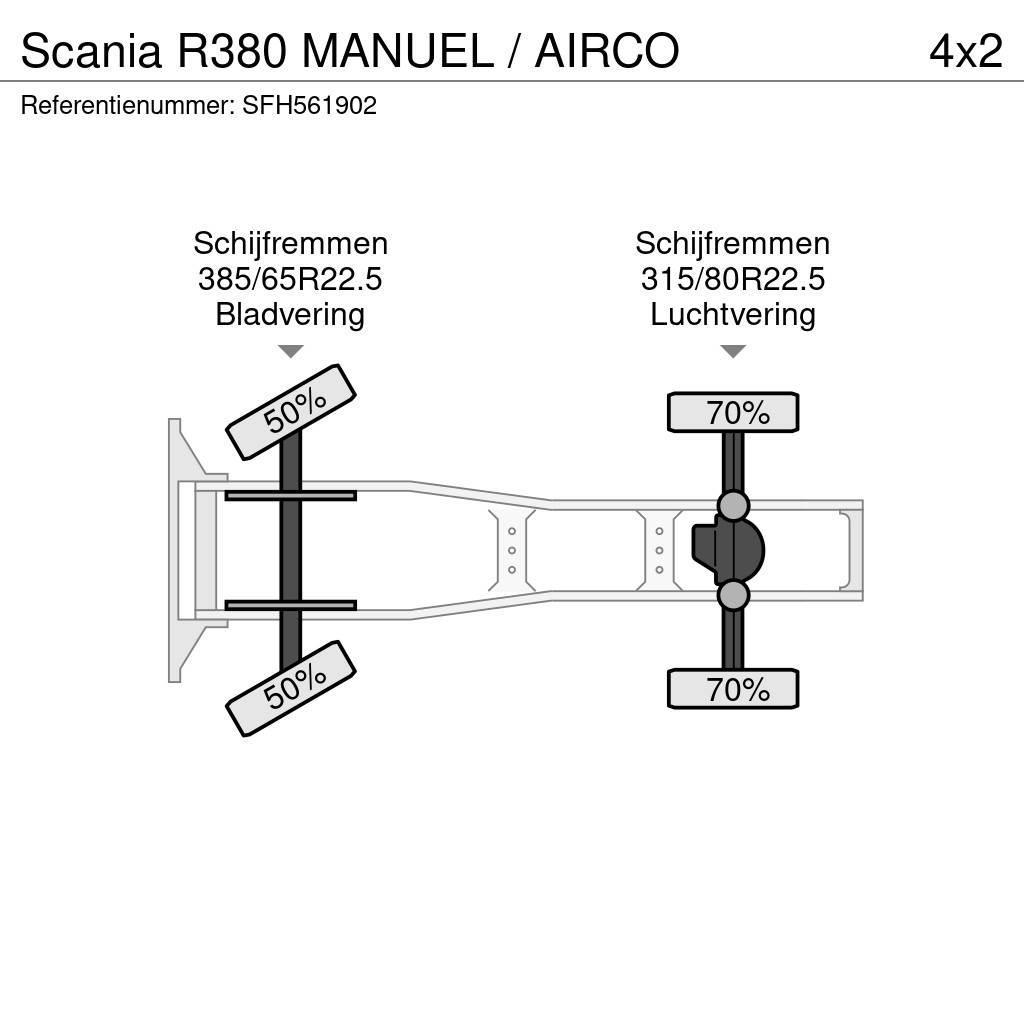 Scania R380 MANUEL / AIRCO Trekkvogner