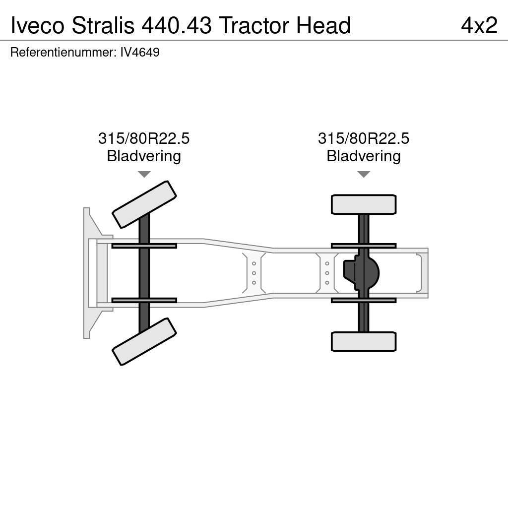 Iveco Stralis 440.43 Tractor Head Trekkvogner