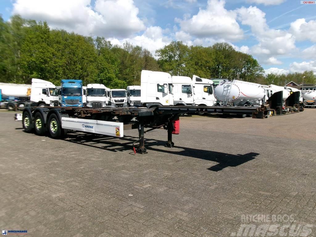 Krone 3-axle container trailer 20-30-40-45 ft DA08LNA Containerchassis Semitrailere
