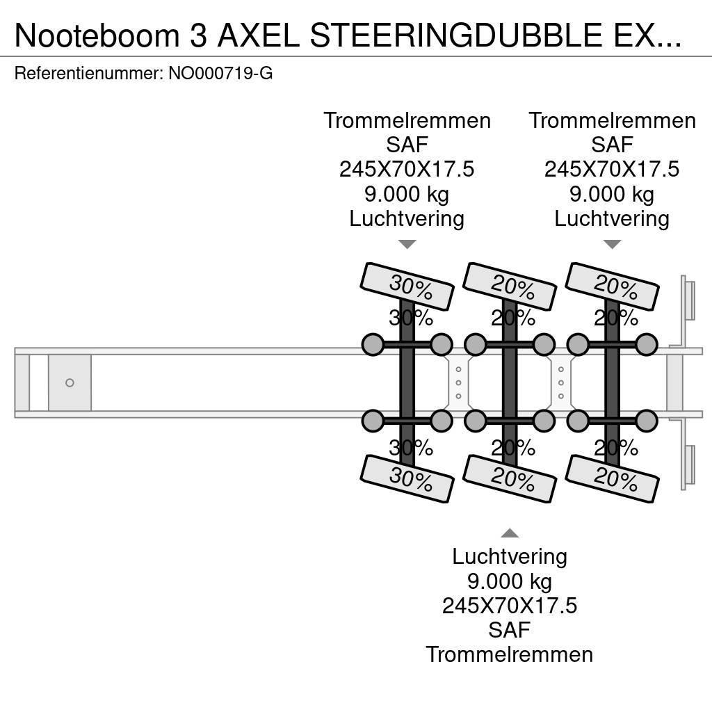 Nooteboom 3 AXEL STEERINGDUBBLE EXTENDABLE 2 X 5,5 METER Brønnhenger semi