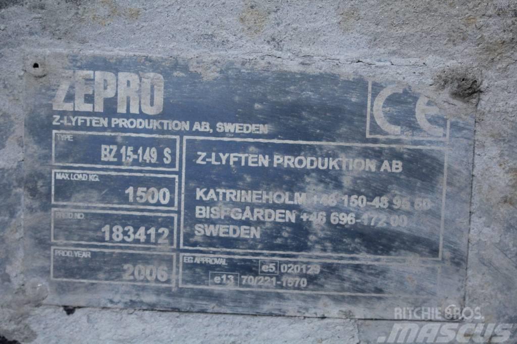  Zepro bakgavellyft Hydraulikk