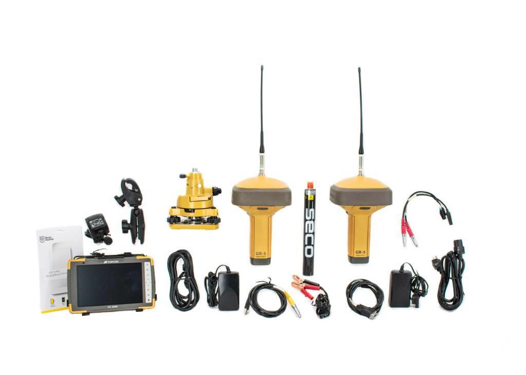 Topcon Dual GR-5 UHF II GPS Kit w/ FC-5000 & Magnet Field Andre komponenter