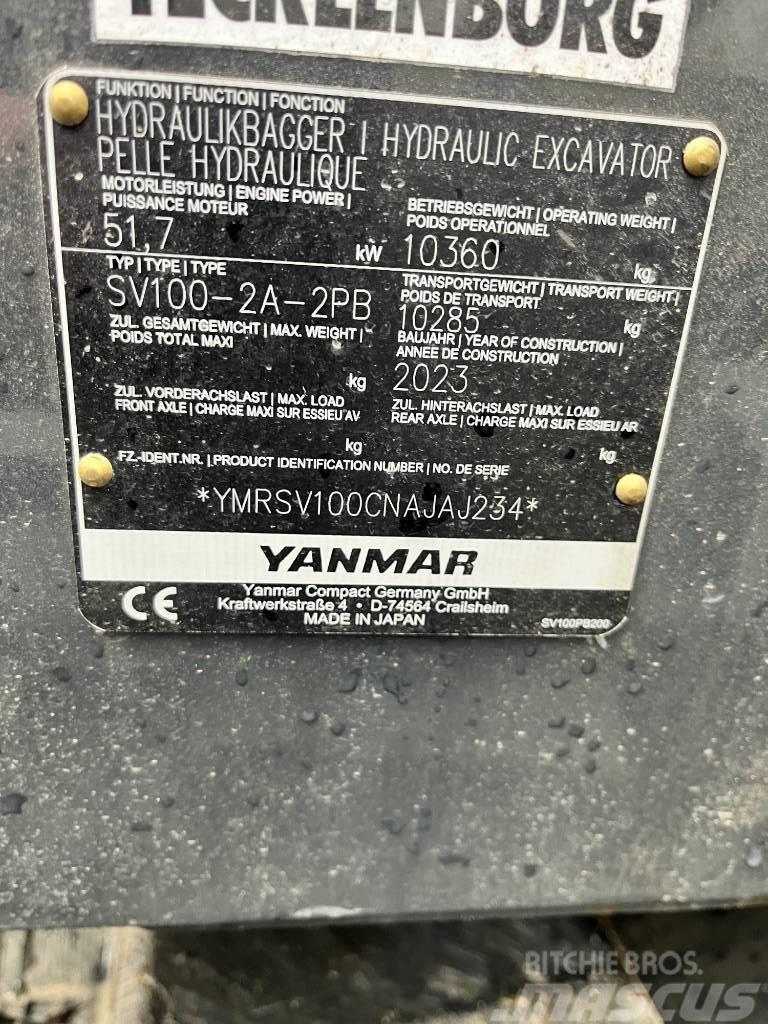 Yanmar SV100-2A 2PB Verstellausleger Powertilt HS08 Midigravere 7 - 12t