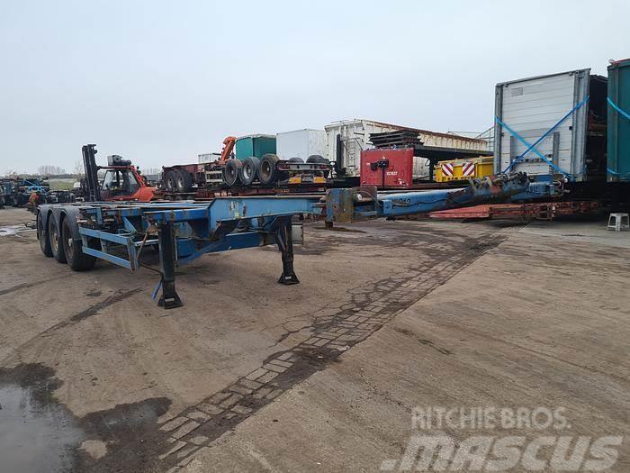 Fliegl 3 AXLE CONTAINER CHASSIS 40 2X20 20 MIDDLE SAF DRU Containerchassis Semitrailere