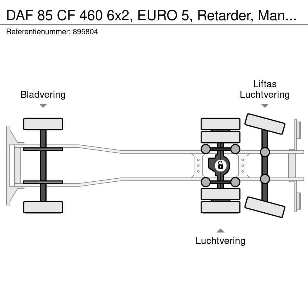 DAF 85 CF 460 6x2, EURO 5, Retarder, Manual, Fassi, Re Planbiler