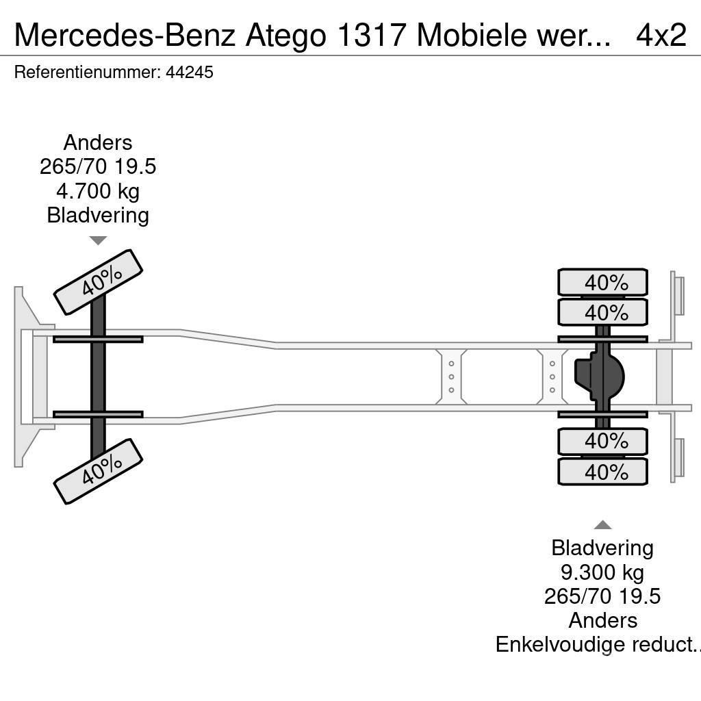Mercedes-Benz Atego 1317 Mobiele werkplaats + ROM zuigtank Skapbiler