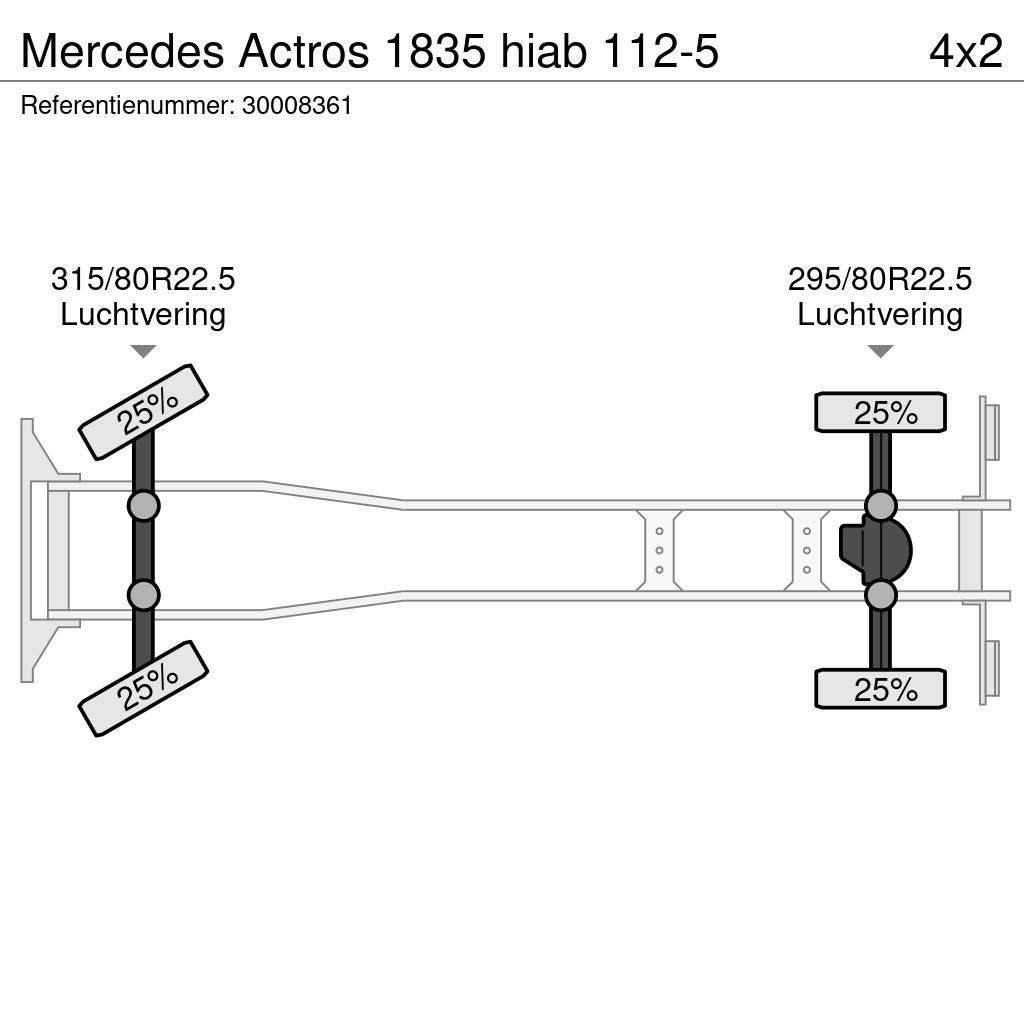Mercedes-Benz Actros 1835 hiab 112-5 Kranbil