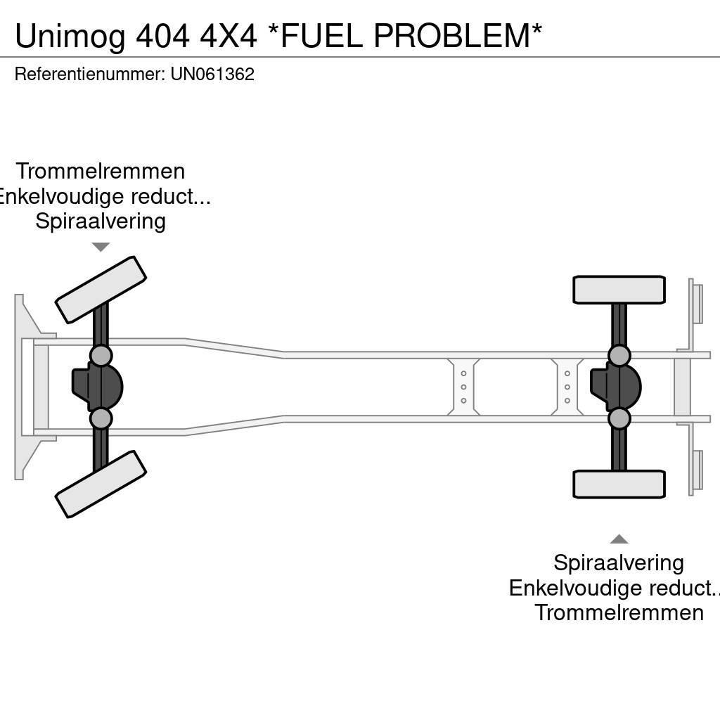 Unimog 404 4X4 *FUEL PROBLEM* Planbiler
