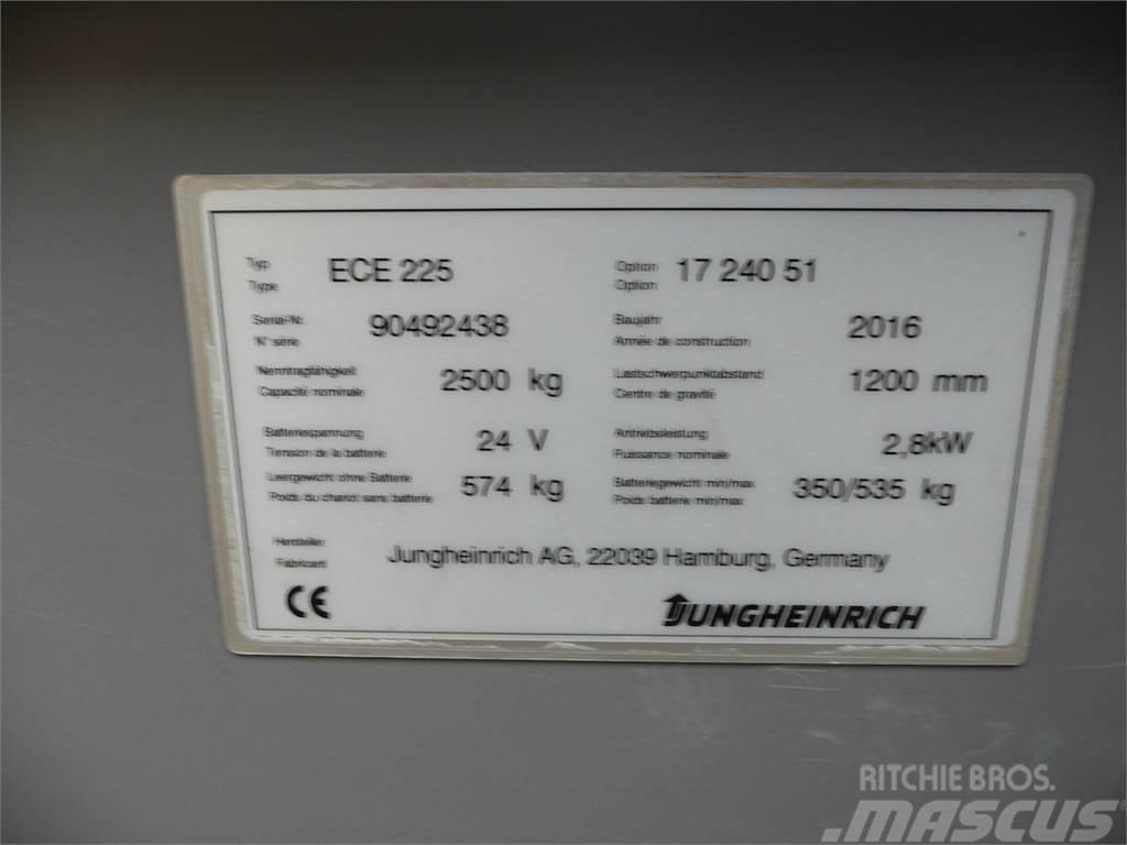Jungheinrich ECE 225 2400x510mm Lavtløftende plukketruck